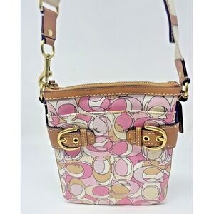 Vintage Y2K Coach Soho Swingpack Crossbody Pastel Optic Print #41309
